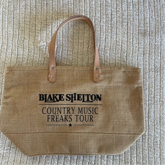 Blake Shelton Handbags - Blake Shelton Country music freaks tour Burlap tote